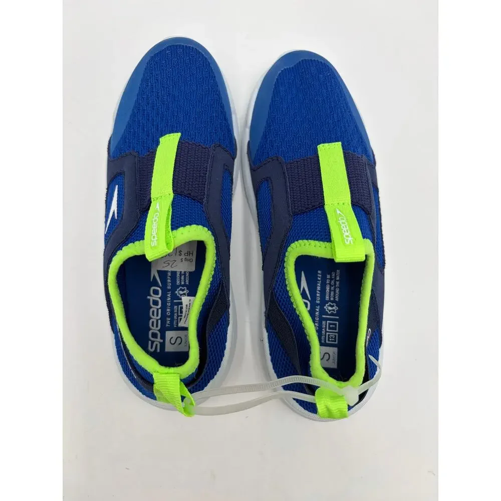 NWOT Juniors size Small 13 1 Speedo Water Shoes- Navy and Green